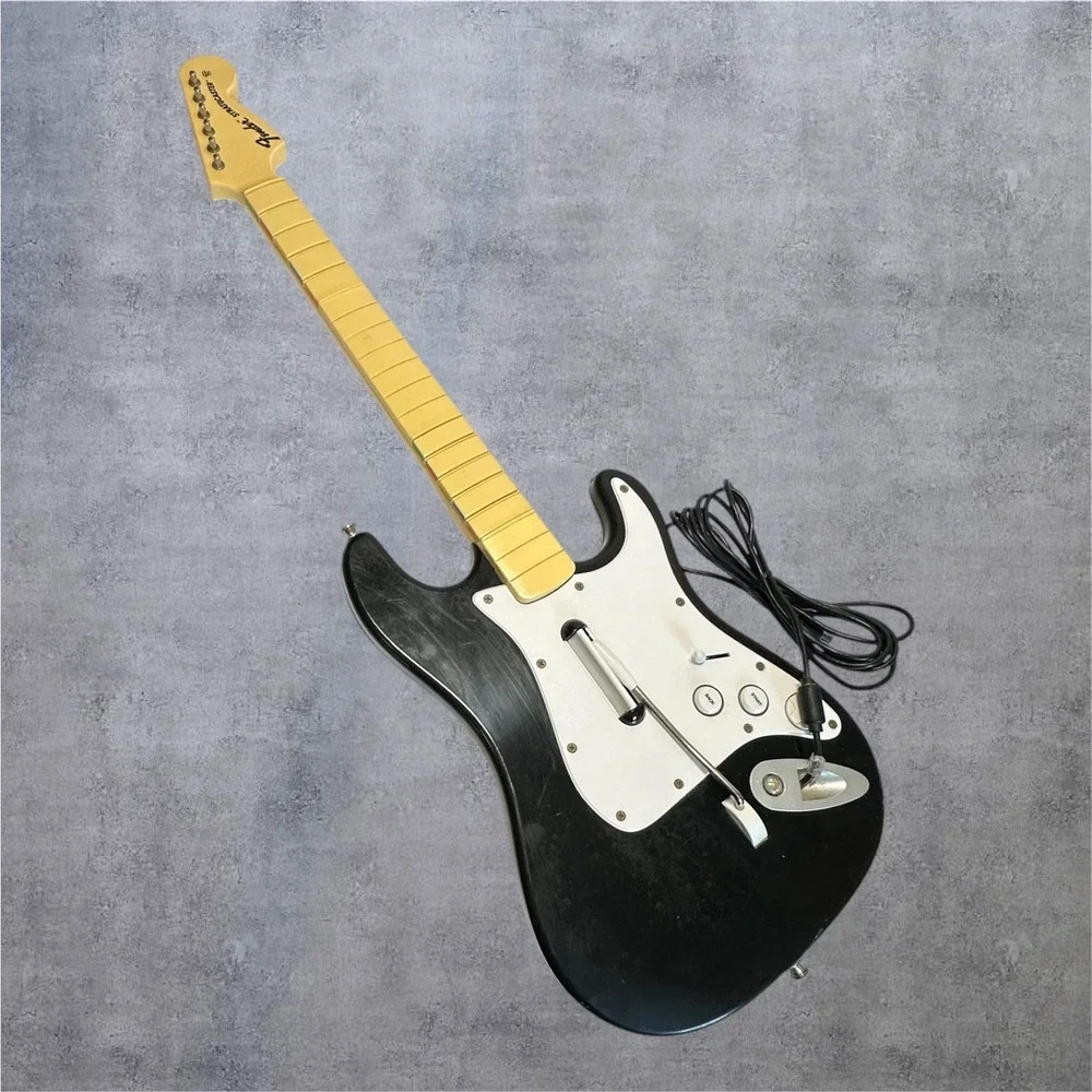 Fender Stratocaster Guitar Controller Xbox 360 Black Wired Harmonix-As Is